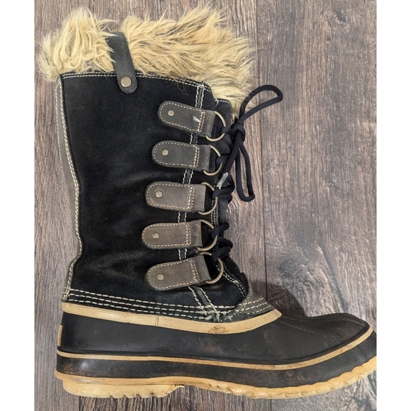 Sorel Joan of Arctic Black Quarry Winter Snow Boots Size 8 - Picture 5 of 9
